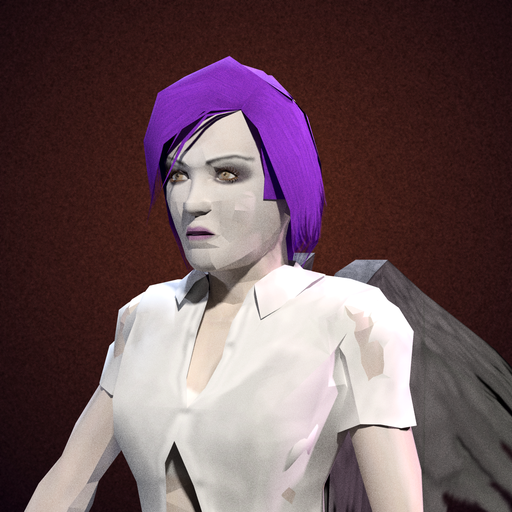 Violet Vandal skater portrait, Sunset background